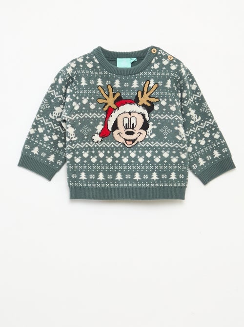 Camisola de Natal jacquard 'Disney' 'Mickey' - Kiabi