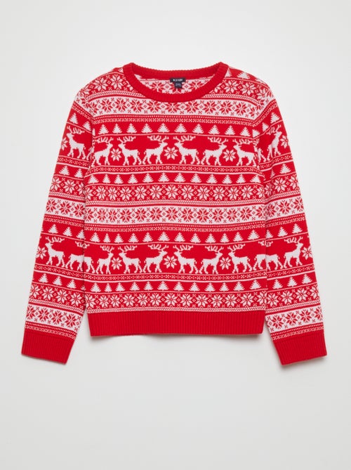 Camisola de Natal jacquard - Kiabi
