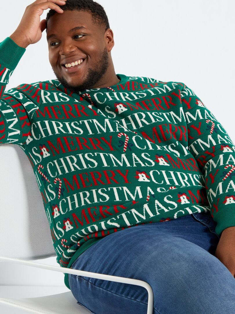 Camisola de Natal 'Merry Christmas' VERDE - Kiabi