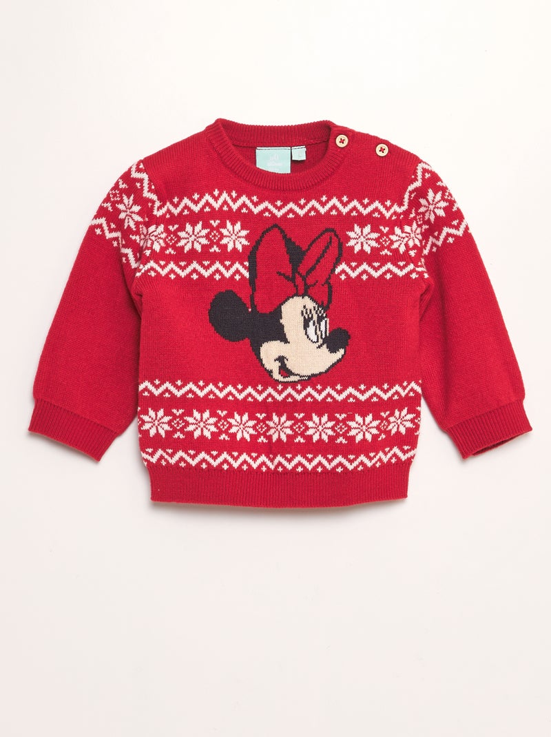 Camisola de Natal 'Minnie' VERMELHO - Kiabi