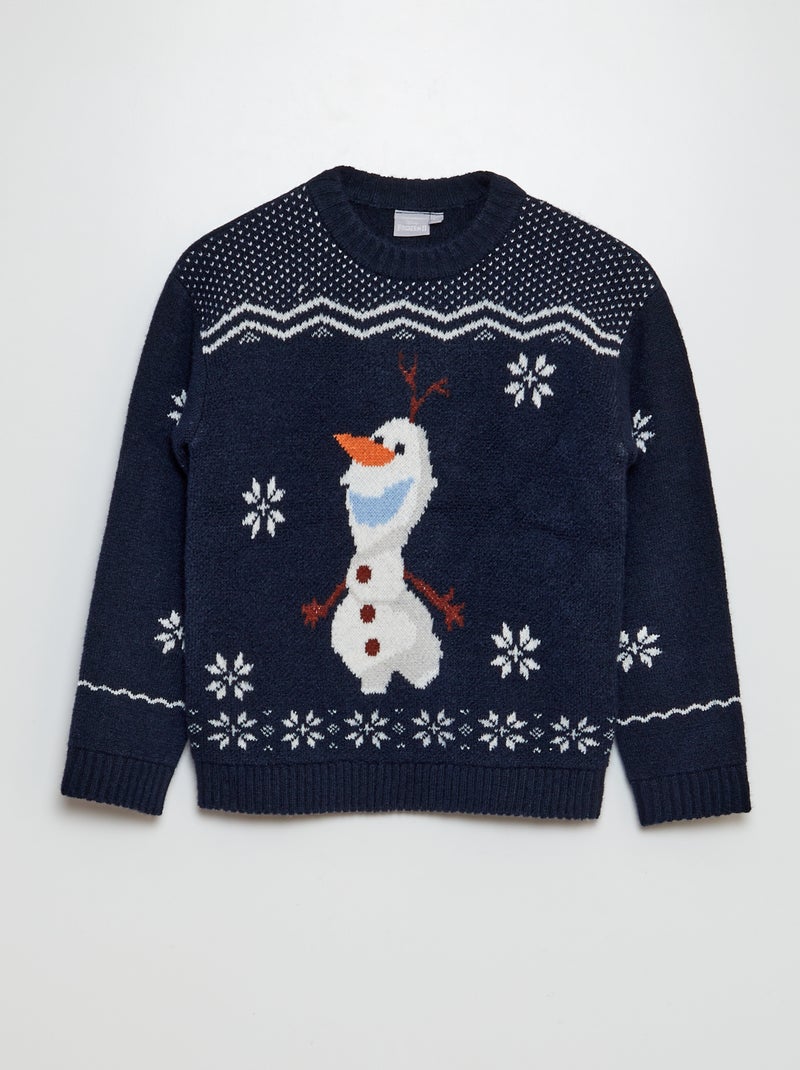 Camisola de Natal 'Olaf' 'Frozen' AZUL - Kiabi