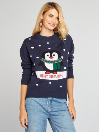 Camisola de Natal Pinguim