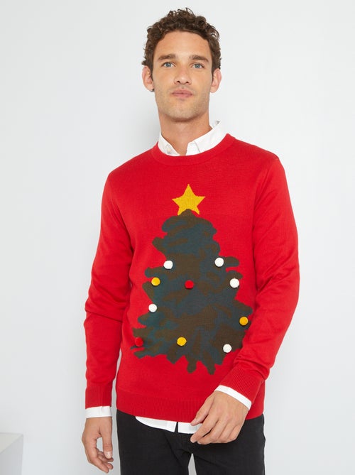 Camisola de Natal 'Produkt' em malha - Kiabi