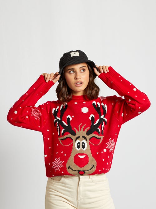 Camisola de Natal 'Rena' - Kiabi