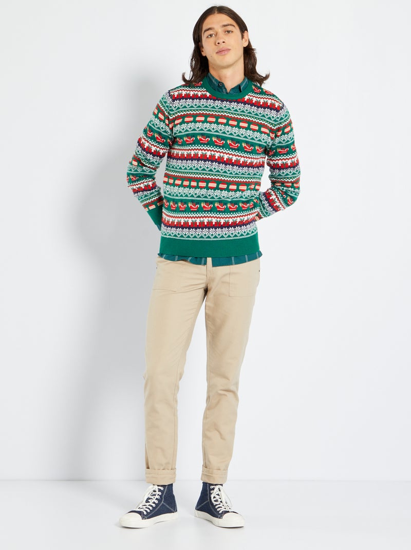 Camisola de Natal VERDE - Kiabi