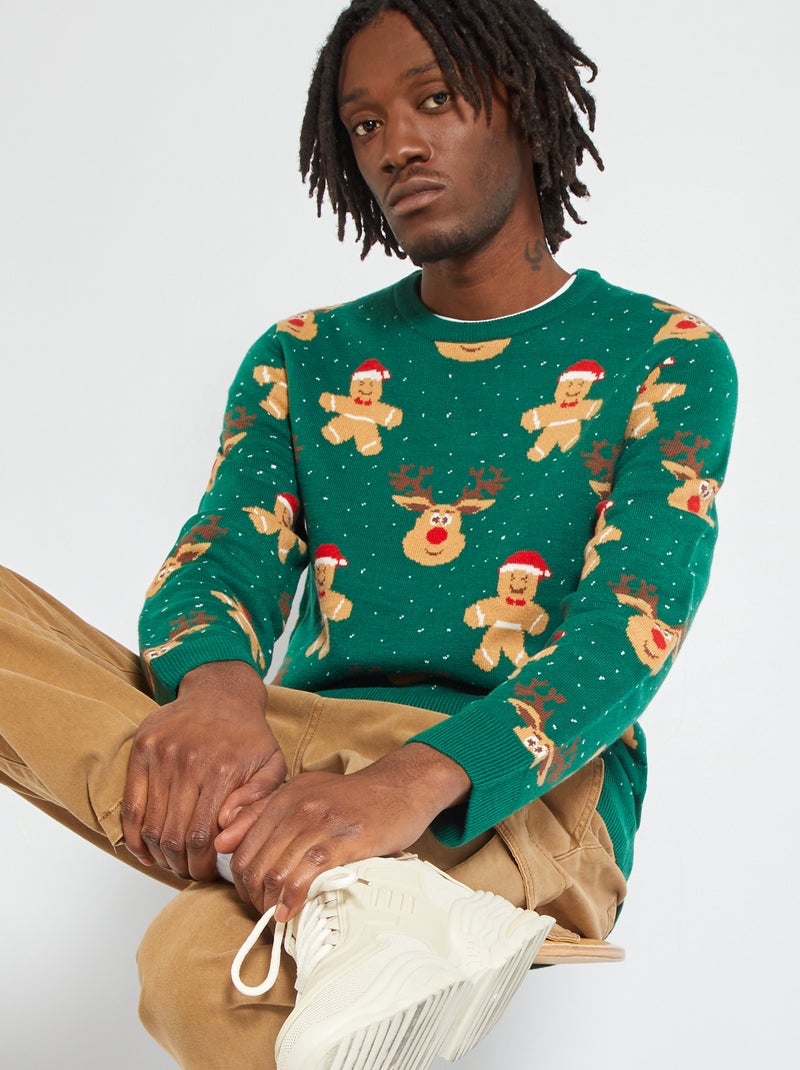 Camisola de Natal VERDE - Kiabi