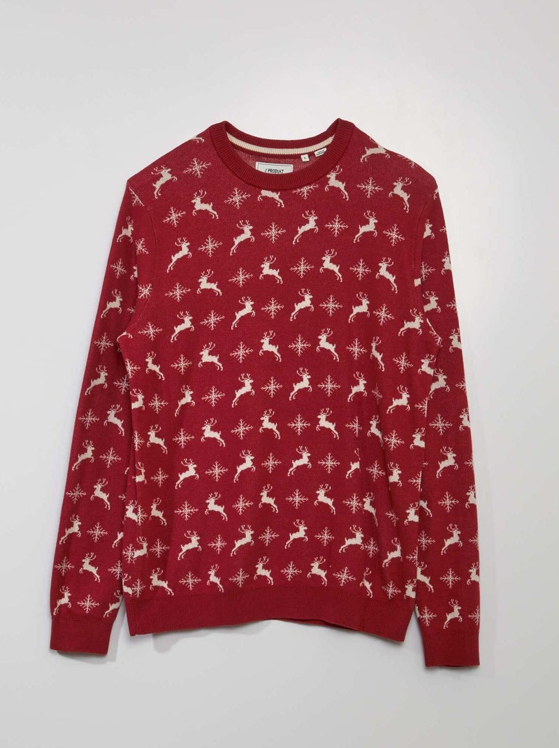 Camisola de Natal VERMELHO - Kiabi