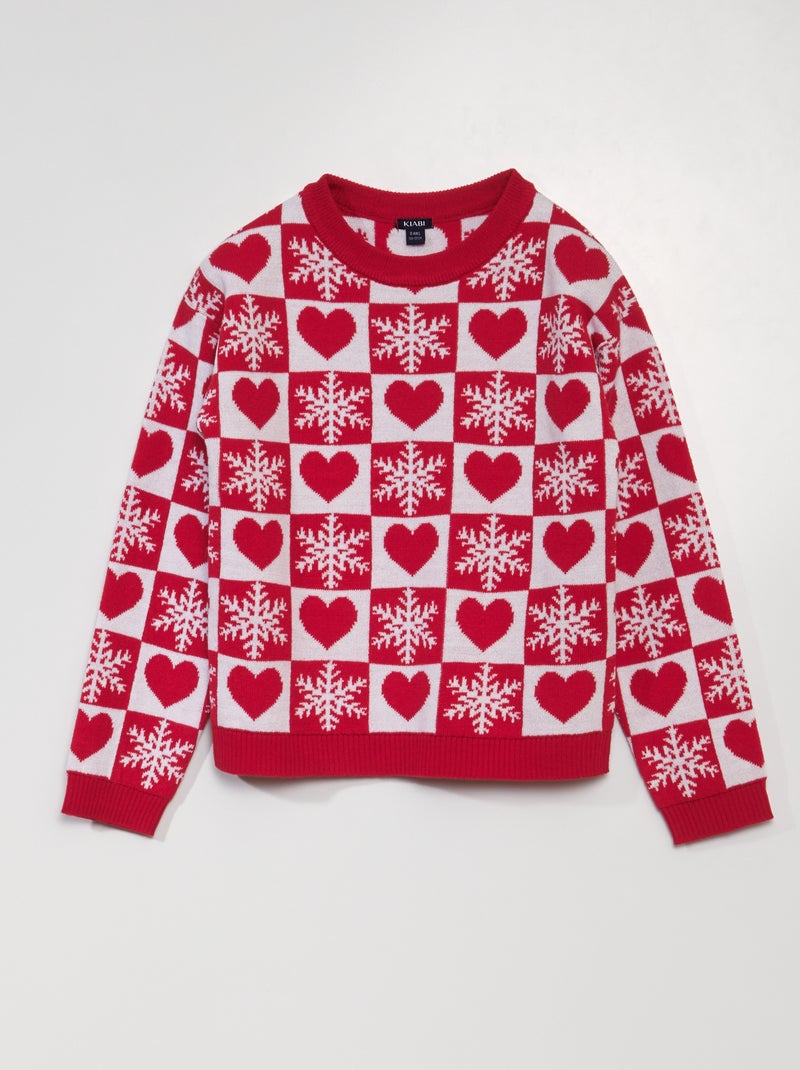Camisola de Natal VERMELHO - Kiabi