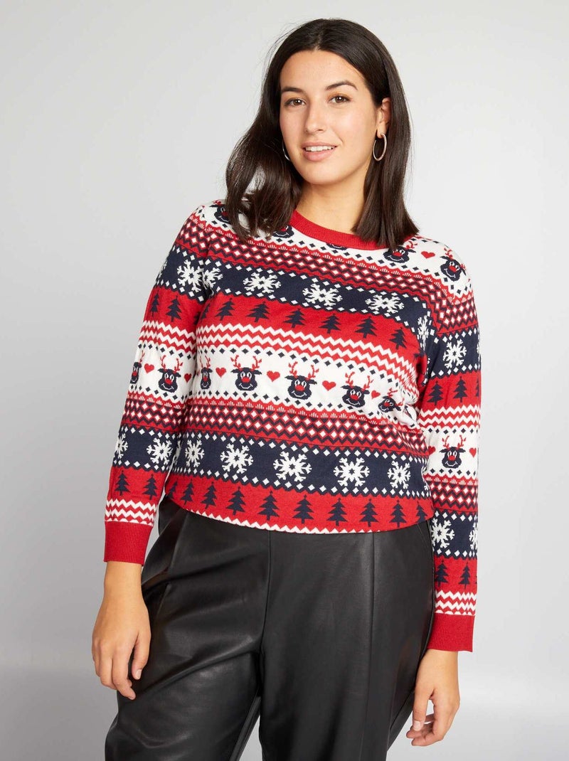 Camisola de Natal VERMELHO - Kiabi
