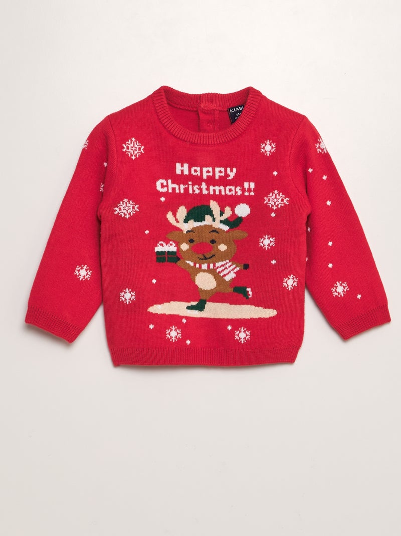 Camisola de Natal VERMELHO - Kiabi