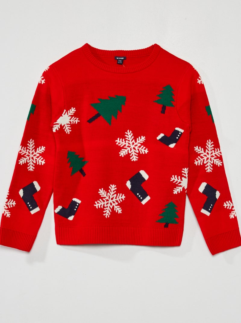 Camisola de Natal VERMELHO - Kiabi