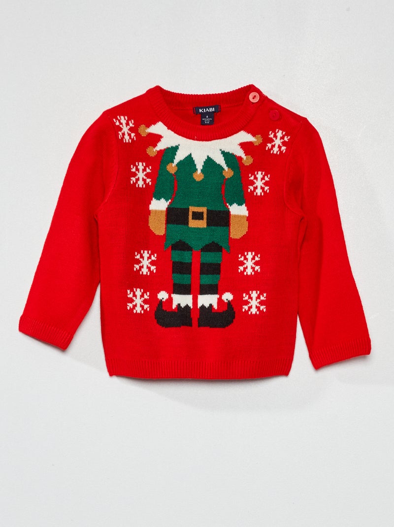 Camisola de Natal VERMELHO - Kiabi