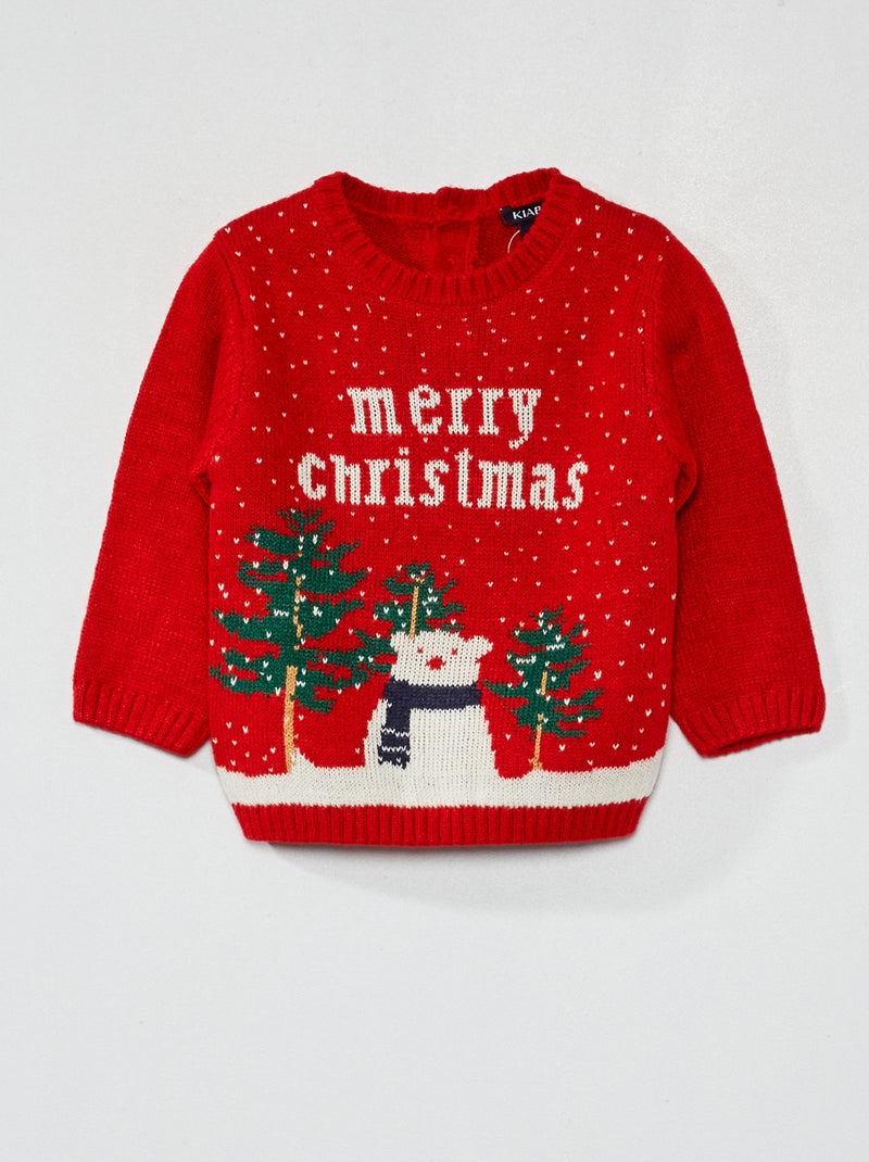 Camisola de Natal VERMELHO - Kiabi