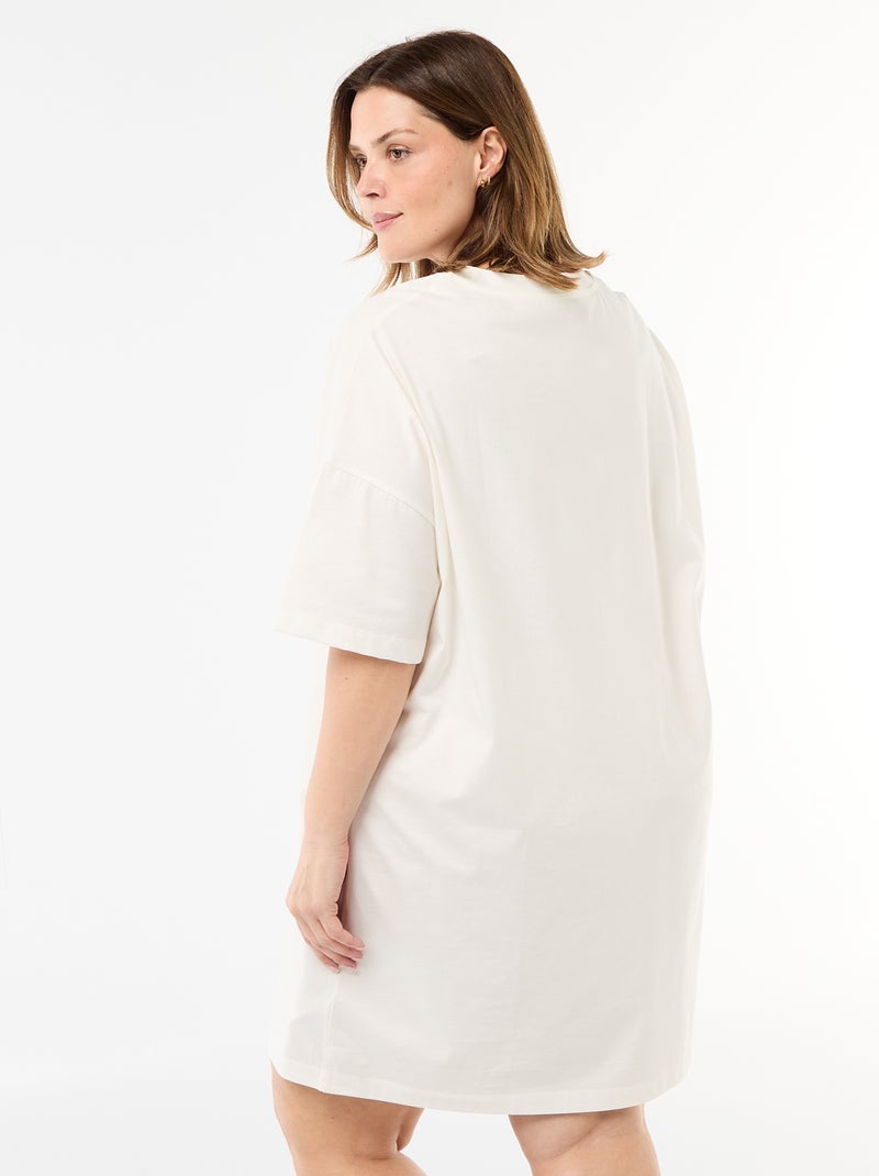 Camisola de noite t-shirt 'A Sininho' Branco - Kiabi