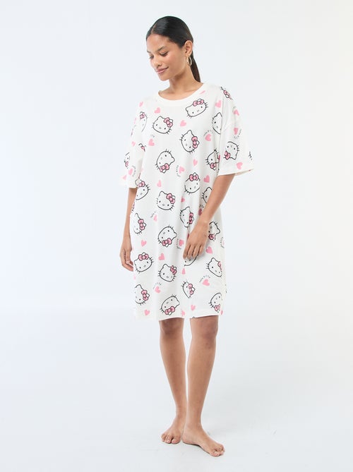 Camisola de noite tipo t-shirt 'Hello Kitty' - Kiabi