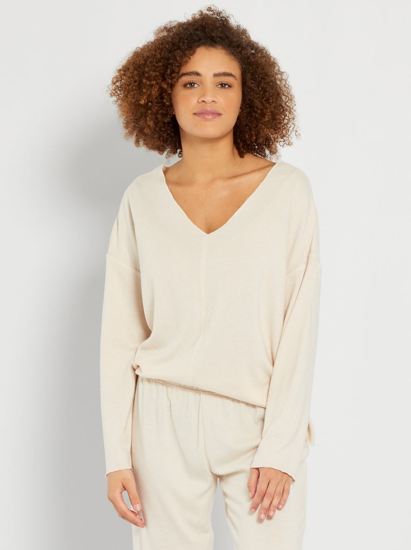 Camisola de pijama BEGE - Kiabi