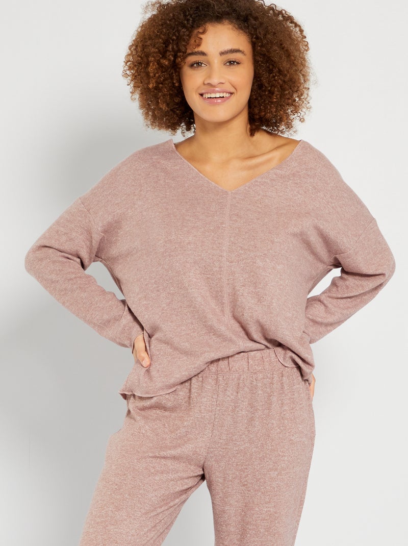 Camisola de pijama Castanho Claro - Kiabi