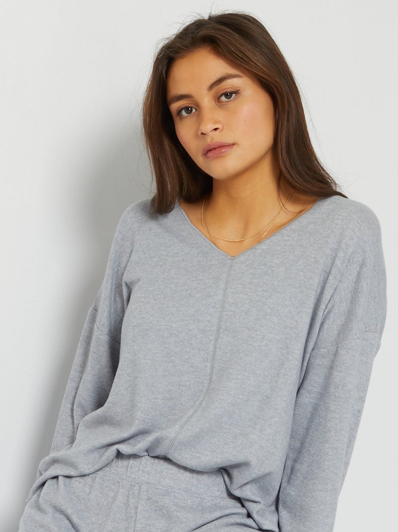 Camisola de pijama CINZA - Kiabi