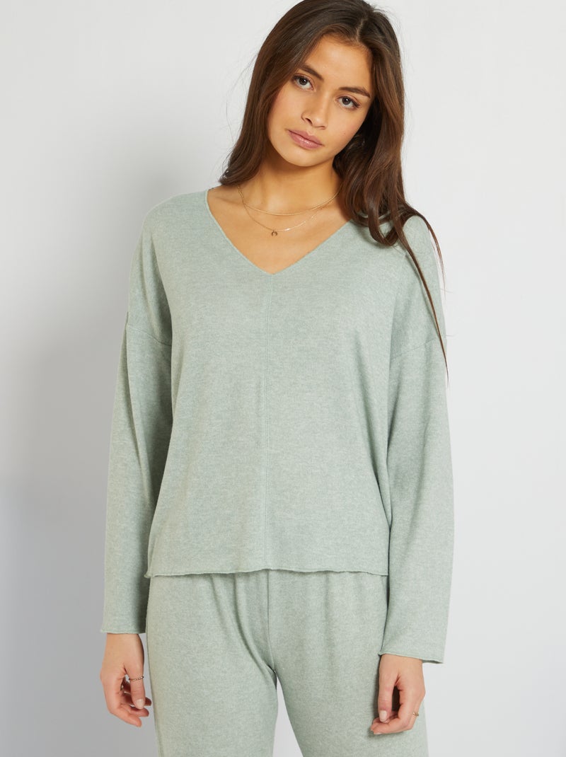 Camisola de pijama VERDE - Kiabi
