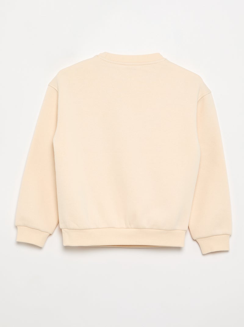 Camisola de polar Branco - Kiabi