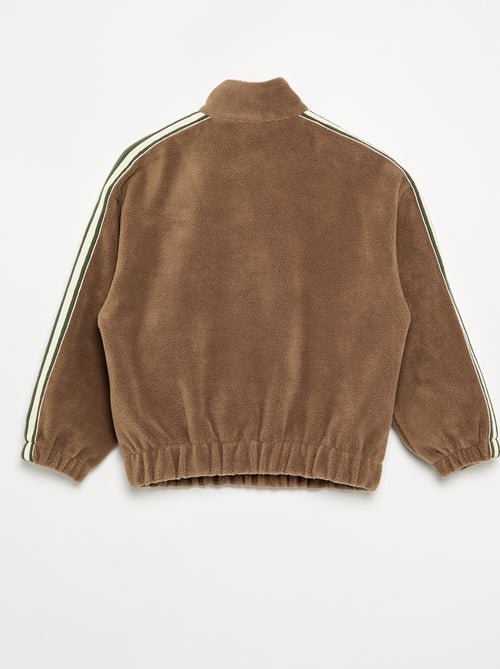 Camisola de polar com gola de camionista - Kiabi