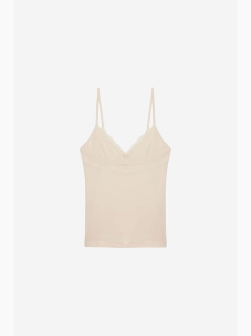 Camisola de renda decote em v dilvin - Kiabi