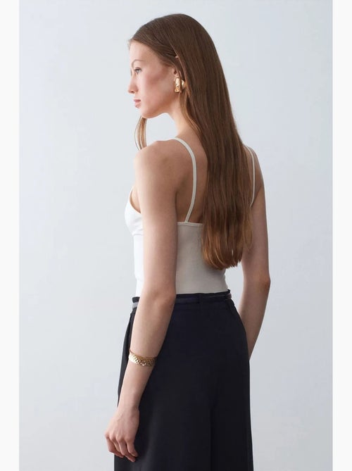 Camisola de renda decote em v dilvin - Kiabi