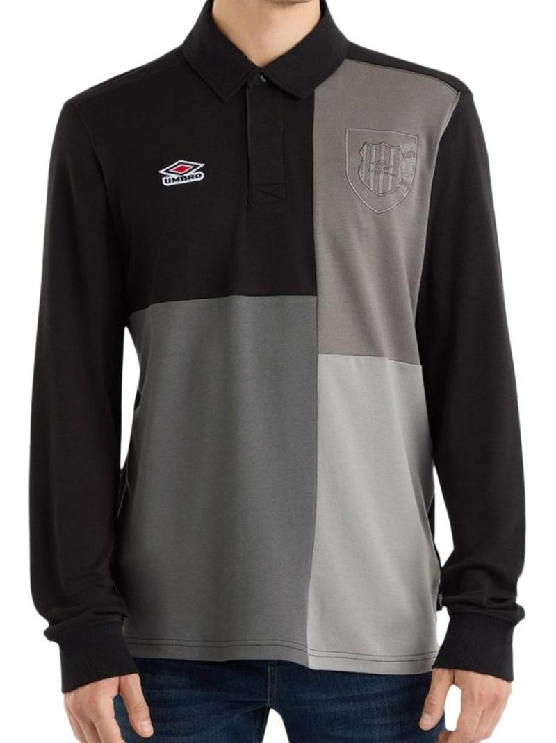 Camisola de Rugby Umbro de Manga Comprida Preta para Homem Preto - Kiabi