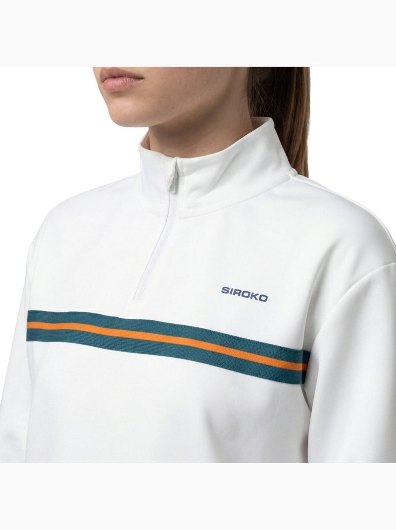 Camisola de ténis meio fecho mulher Branco - Kiabi