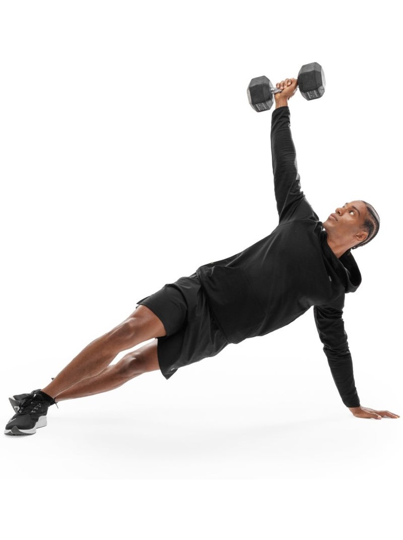 Camisola de treino com capuz para homem Preto - Kiabi