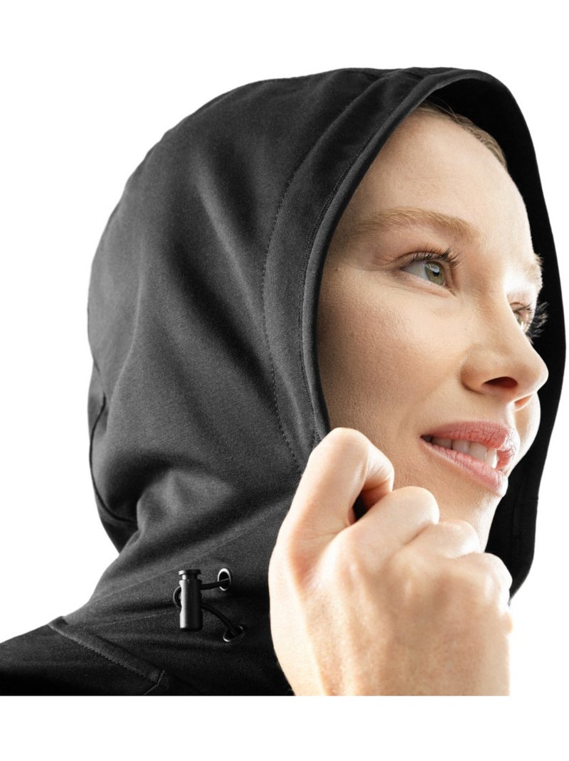 Camisola de treino com capuz para mulher Preto - Kiabi