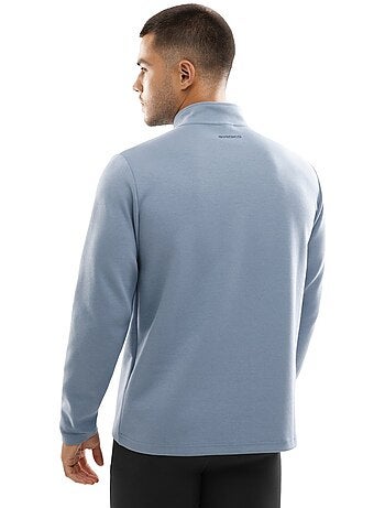 Camisola de treino com fecho 1/4 para homem