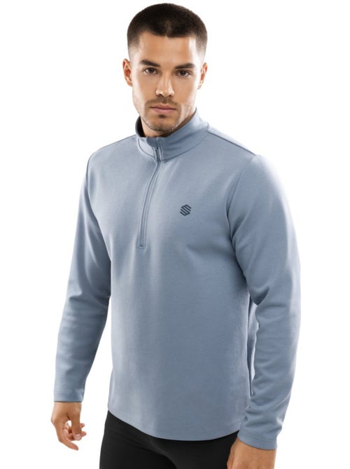 Camisola de treino com fecho 1/4 para homem - Kiabi
