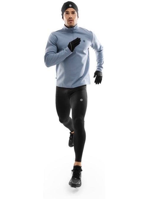 Camisola de treino com fecho 1/4 para homem - Kiabi