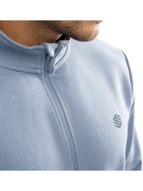 Camisola de treino com fecho 1/4 para homem - Kiabi