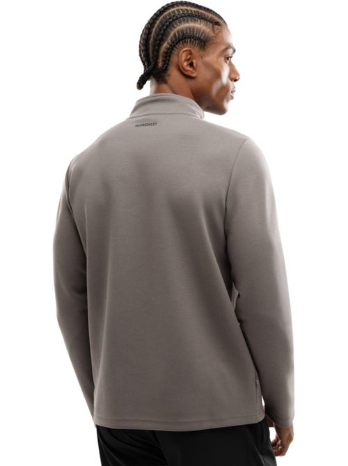 Camisola de treino com fecho 1/4 para homem - Kiabi