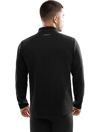 Camisola de treino com fecho 1/4 para homem