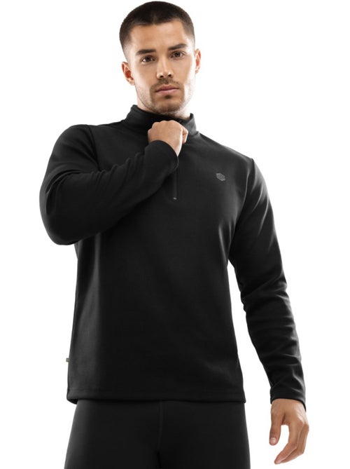 Camisola de treino com fecho 1/4 para homem - Kiabi Camisola de treino com fecho 1/4 para homem - Kiabi