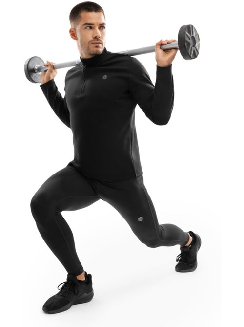 Camisola de treino com fecho 1/4 para homem - Kiabi Camisola de treino com fecho 1/4 para homem - Kiabi