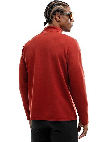 Camisola de treino com fecho 1/4 para homem