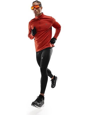 Camisola de treino com fecho 1/4 para homem