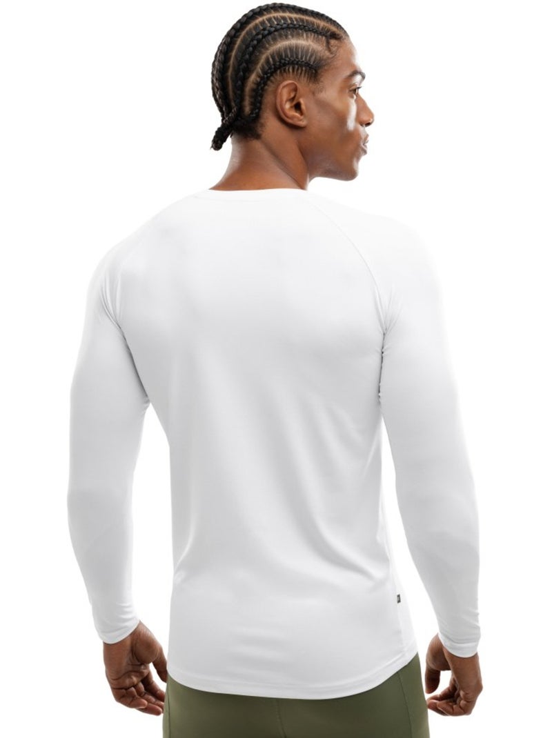 Camisola de treino de manga comprida para homem Branco - Kiabi
