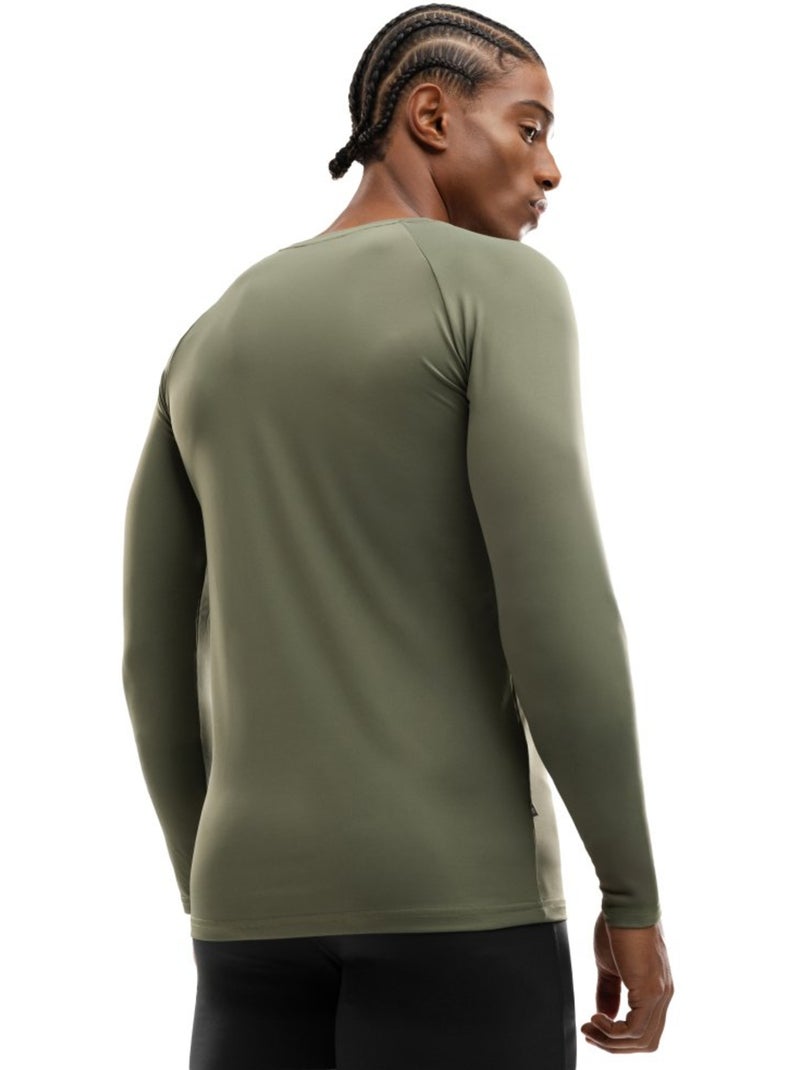 Camisola de treino de manga comprida para homem Verde - Kiabi