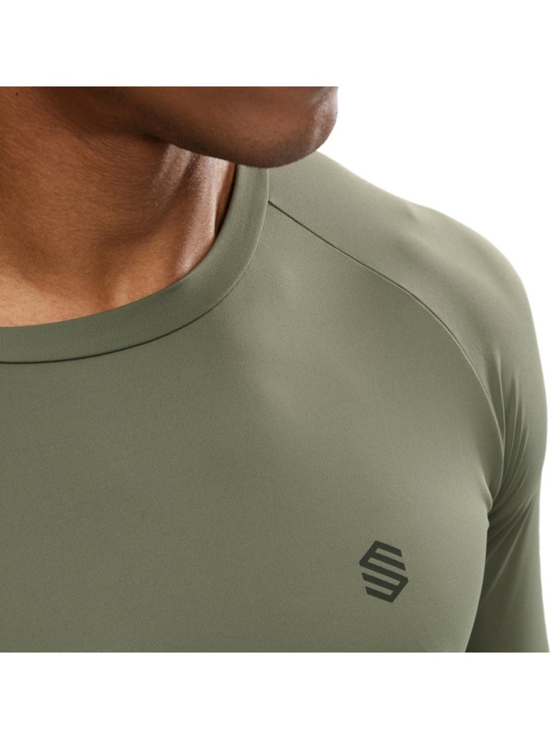 Camisola de treino de manga comprida para homem Verde - Kiabi