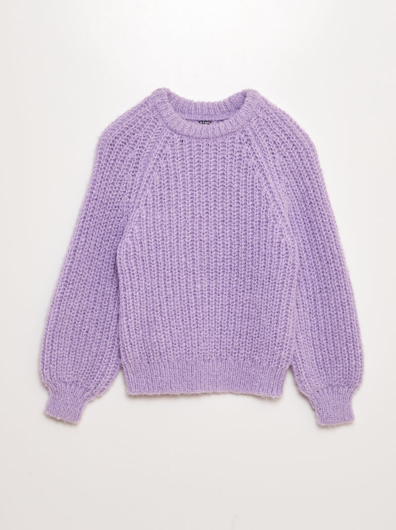 Camisola de tricô de malha matizada VIOLETA - Kiabi