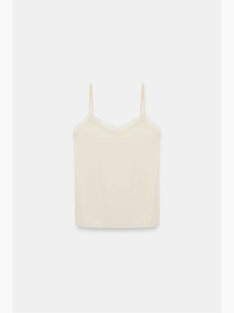 Camisola decote em v dilvin Bege-argila - Kiabi