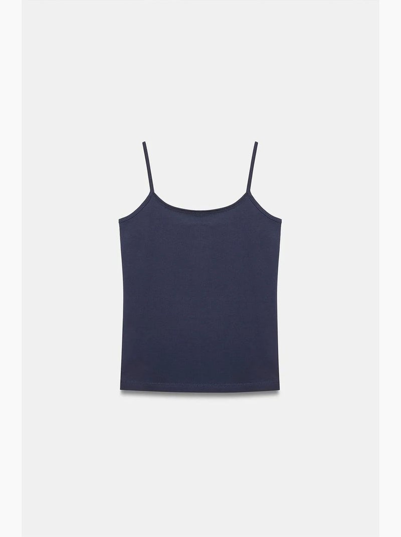 Camisola decote quadrado dilvin Azul-marinho - Kiabi