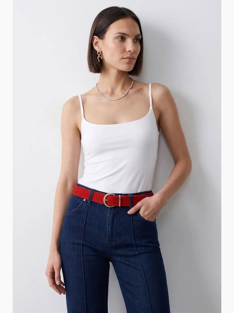 Camisola decote quadrado dilvin Branco - Kiabi