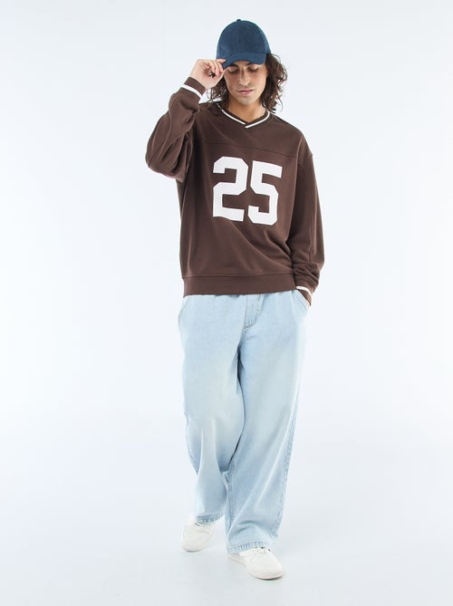 Camisola desportiva em french terry - Kiabi