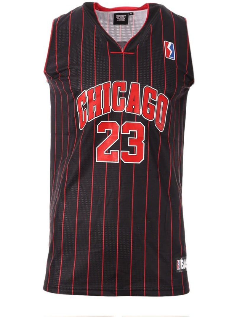 Camisola Desportiva Masculina Chicago Tank 23 Preto/Vermelho Sport Zone Preto - Kiabi